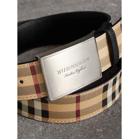 burberry haymarket check belt